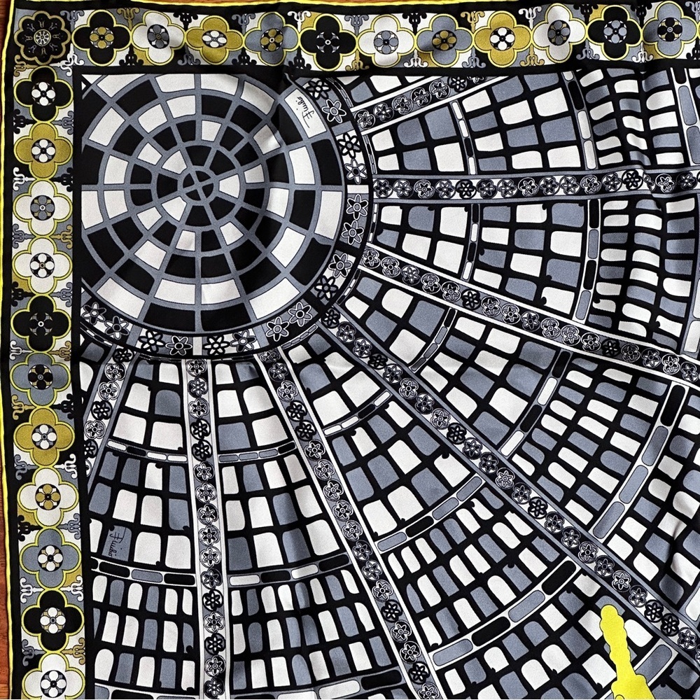 Emilio Pucci Cities of‎ the World Milan Duomo Silk Scarf Rare Collectible Print - Picture 8 of 13